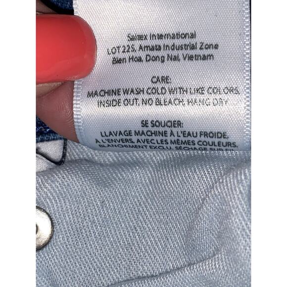 Edwin Women's Juniors Blue Skinny Jeans 10" High Rise size 25 length 26” - Picture 6 of 8